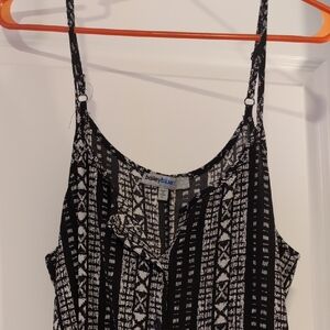 Bailey Blue Black and White Patterned Camisole